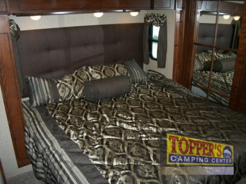 2016 Forest River Vengeance Touring Edition 38L12 toy hauler fifth wheel master bedroom